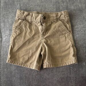 Stylish Tan Shorts with Button Details